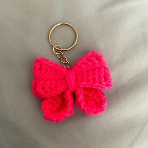 Crochet bow 🎀 keychain